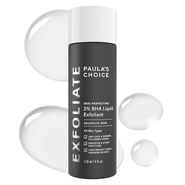 Paula's Choice SKIN PERFECTING 2% BHA Liquid Salicylic Acid Exfoliant-Facial Exfoliant for Blackheads, Enlarged Pores, Wrinkles & Fine Lines