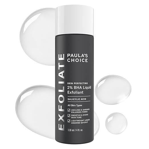 Paula's Choice SKIN PERFECTING 2% BHA Liquid Salicylic Acid Exfoliant-Facial Exfoliant for Blackheads, Enlarged Pores, Wrinkles & Fine Lines