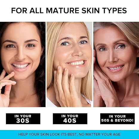 SimplyVital Collagen, Retinol & Hyaluronic Acid Cream - Anti-Aging Face Moisturizer for Face, Firming Skin Care Neck & Décolleté - Made in USA